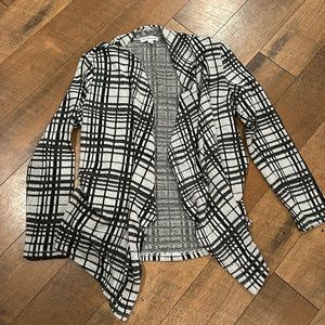 Black & White Open Cardigan